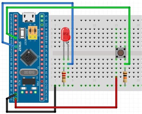 The circuit is pretty clever; the idea is that the user will need to interact with the PCB only once to get it to work. . Push button long press in stm32